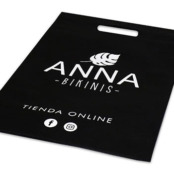 Bolsa sin fuelle inferior y manija troquel de friselina