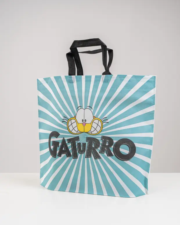 Bolsa de friselina con licencia de Gaturro — Rayos