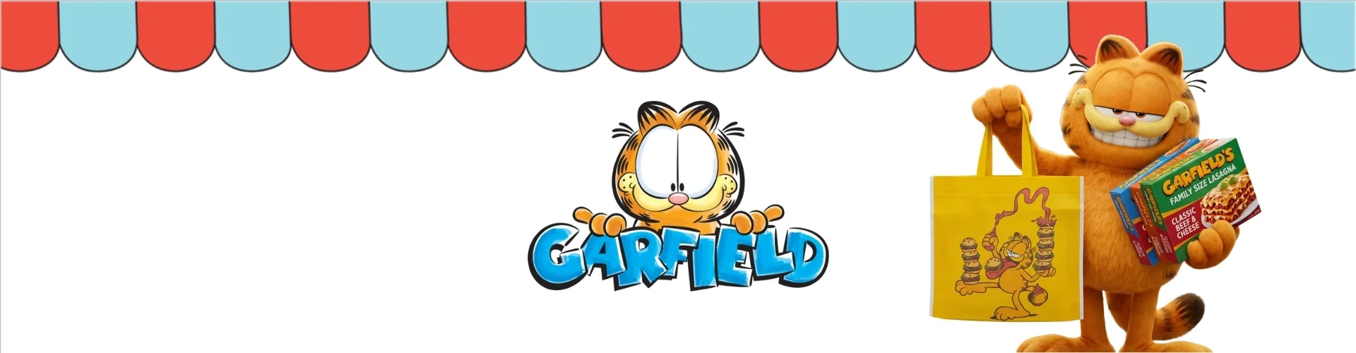 Bolsas de friselina con licencia oficial de Garfield